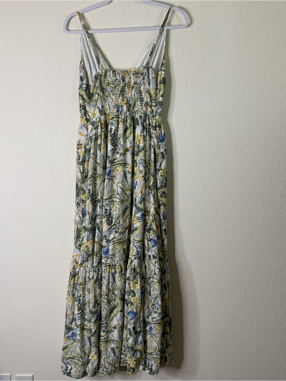 Abercrombie & fitch womens green plunge maxi dress in tropical print MT - Picture 9 of 10